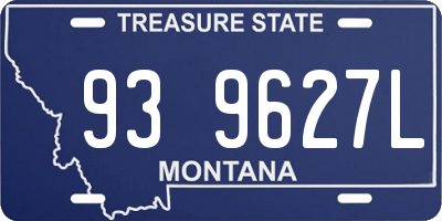 MT license plate 939627L