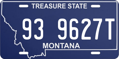 MT license plate 939627T