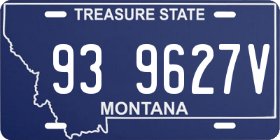 MT license plate 939627V
