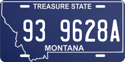 MT license plate 939628A
