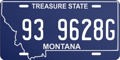 MT license plate 939628G