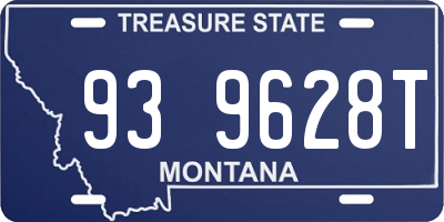 MT license plate 939628T