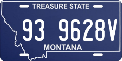 MT license plate 939628V