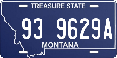 MT license plate 939629A