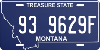 MT license plate 939629F