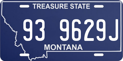 MT license plate 939629J