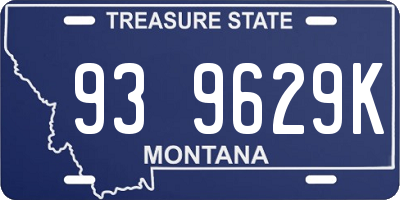 MT license plate 939629K