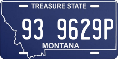 MT license plate 939629P