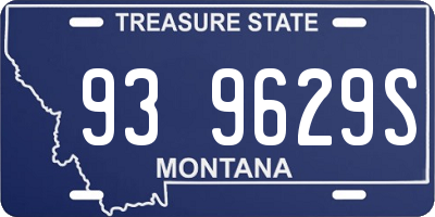 MT license plate 939629S