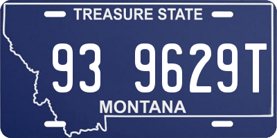 MT license plate 939629T