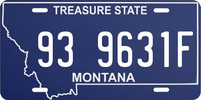 MT license plate 939631F