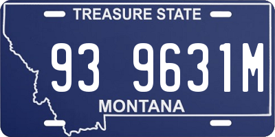 MT license plate 939631M