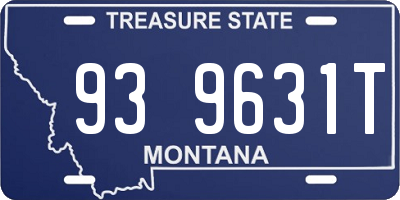 MT license plate 939631T