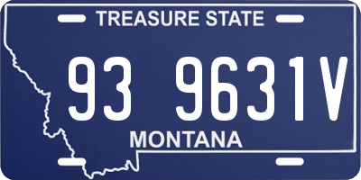 MT license plate 939631V