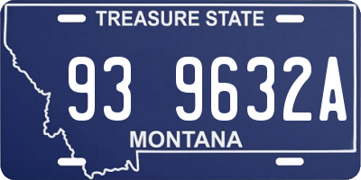 MT license plate 939632A