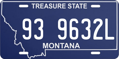 MT license plate 939632L