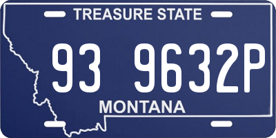 MT license plate 939632P
