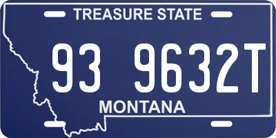 MT license plate 939632T