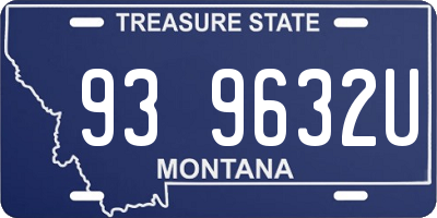 MT license plate 939632U