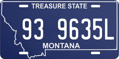 MT license plate 939635L