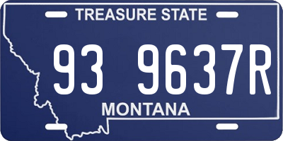 MT license plate 939637R