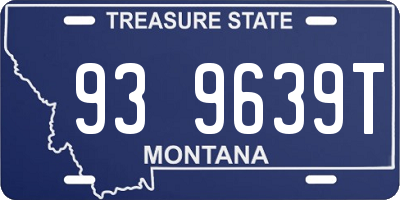 MT license plate 939639T