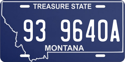 MT license plate 939640A