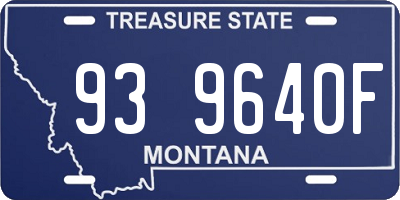 MT license plate 939640F