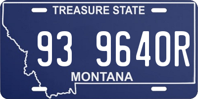 MT license plate 939640R