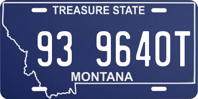 MT license plate 939640T