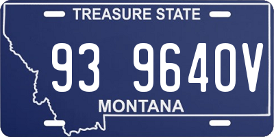 MT license plate 939640V