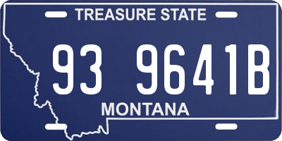 MT license plate 939641B