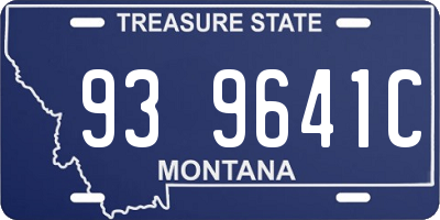 MT license plate 939641C