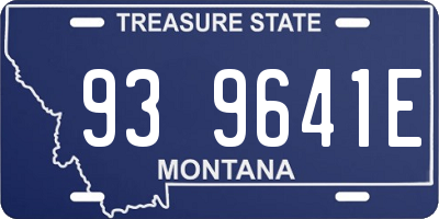 MT license plate 939641E