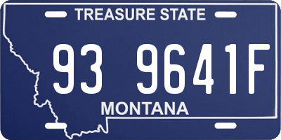 MT license plate 939641F
