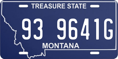 MT license plate 939641G
