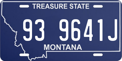 MT license plate 939641J