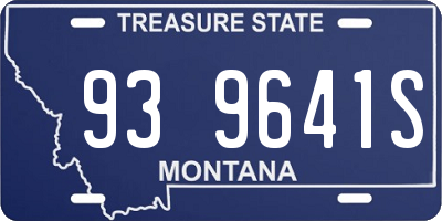 MT license plate 939641S