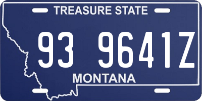 MT license plate 939641Z