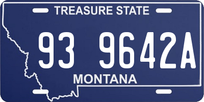 MT license plate 939642A