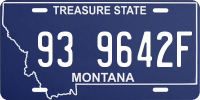 MT license plate 939642F