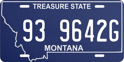 MT license plate 939642G