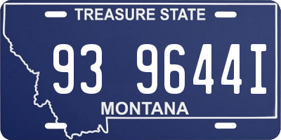 MT license plate 939644I