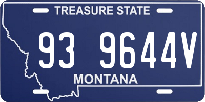 MT license plate 939644V