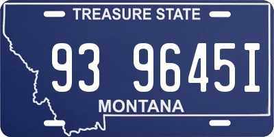 MT license plate 939645I