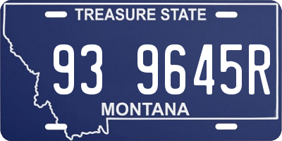 MT license plate 939645R