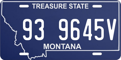 MT license plate 939645V