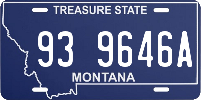MT license plate 939646A