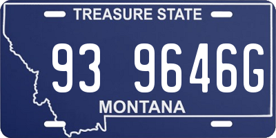 MT license plate 939646G