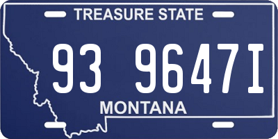 MT license plate 939647I